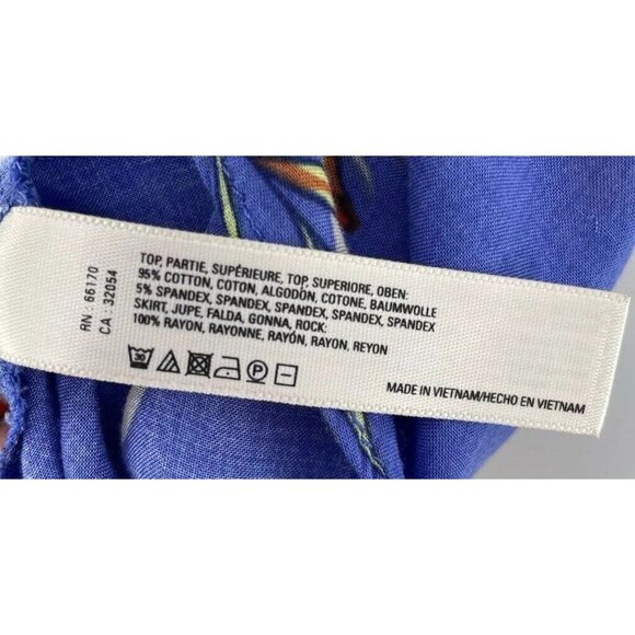 Lilka Anthro Blue Floral Fit & Flare Maxi Hi-Low Sleeveless Boho Dress Sz M - Picture 7 of 10